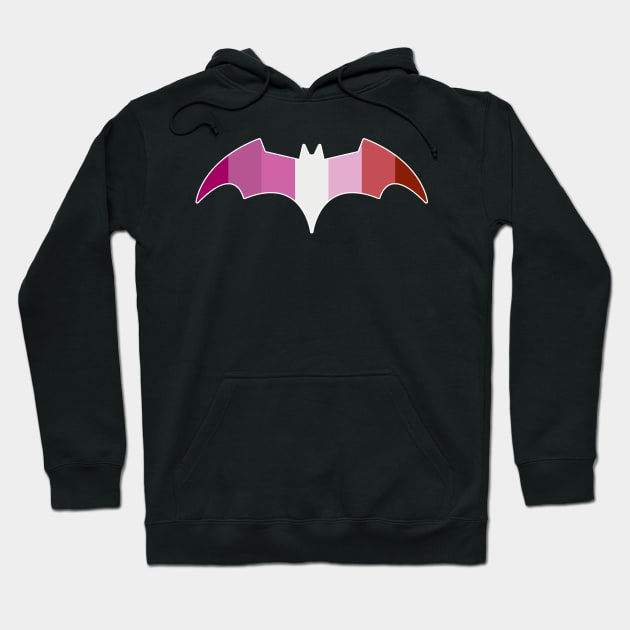 Batwoman  -  Lesbian Pride Bat Symbol - Kate Kane Hoodie by VikingElf